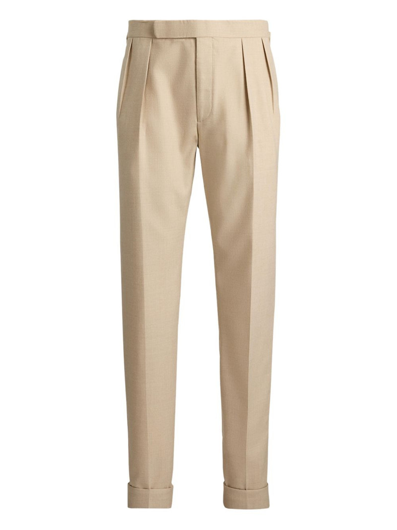 pleated-front tailored trousers 1