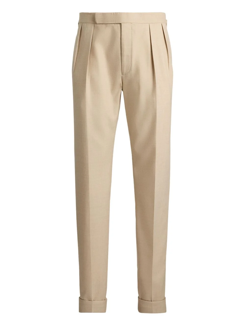 pleated-front tailored trousers - 1