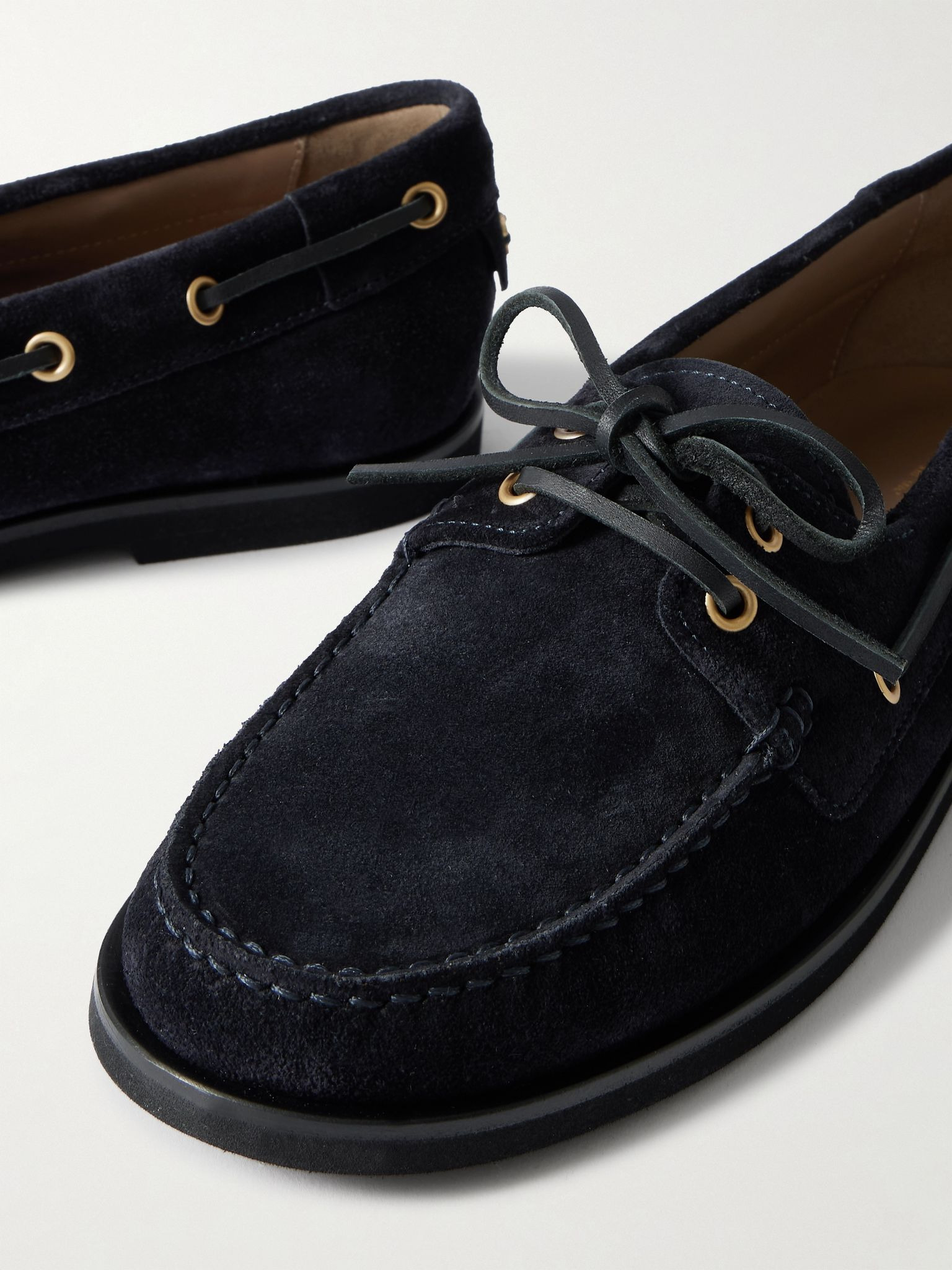Vandée suede boat shoes Navy - 4