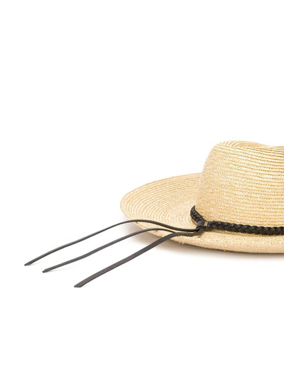 SAINT LAURENT wide brim straw sun hat outlook