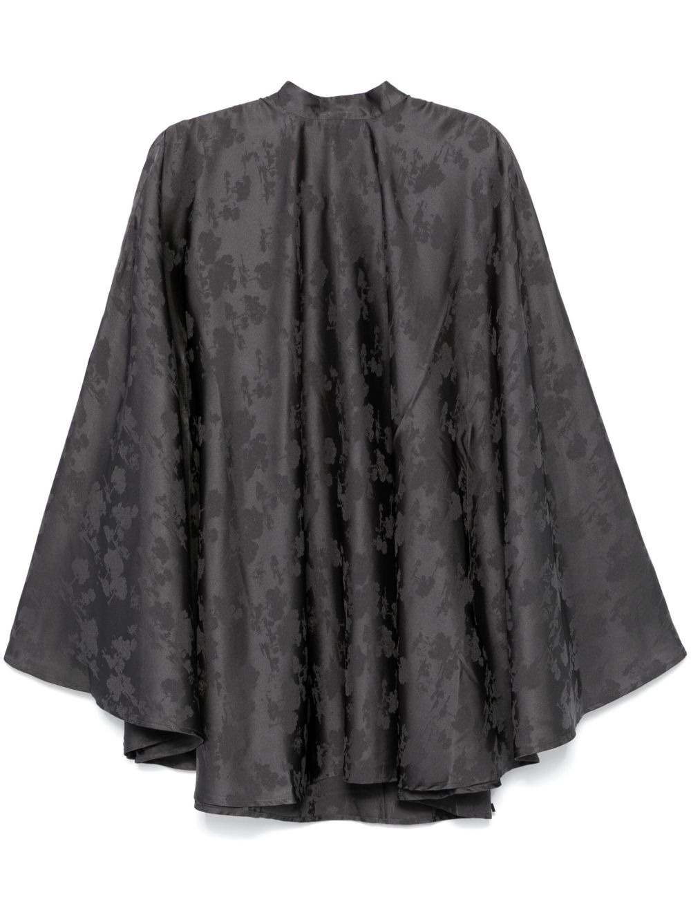 bat-sleeves mini dress - 1