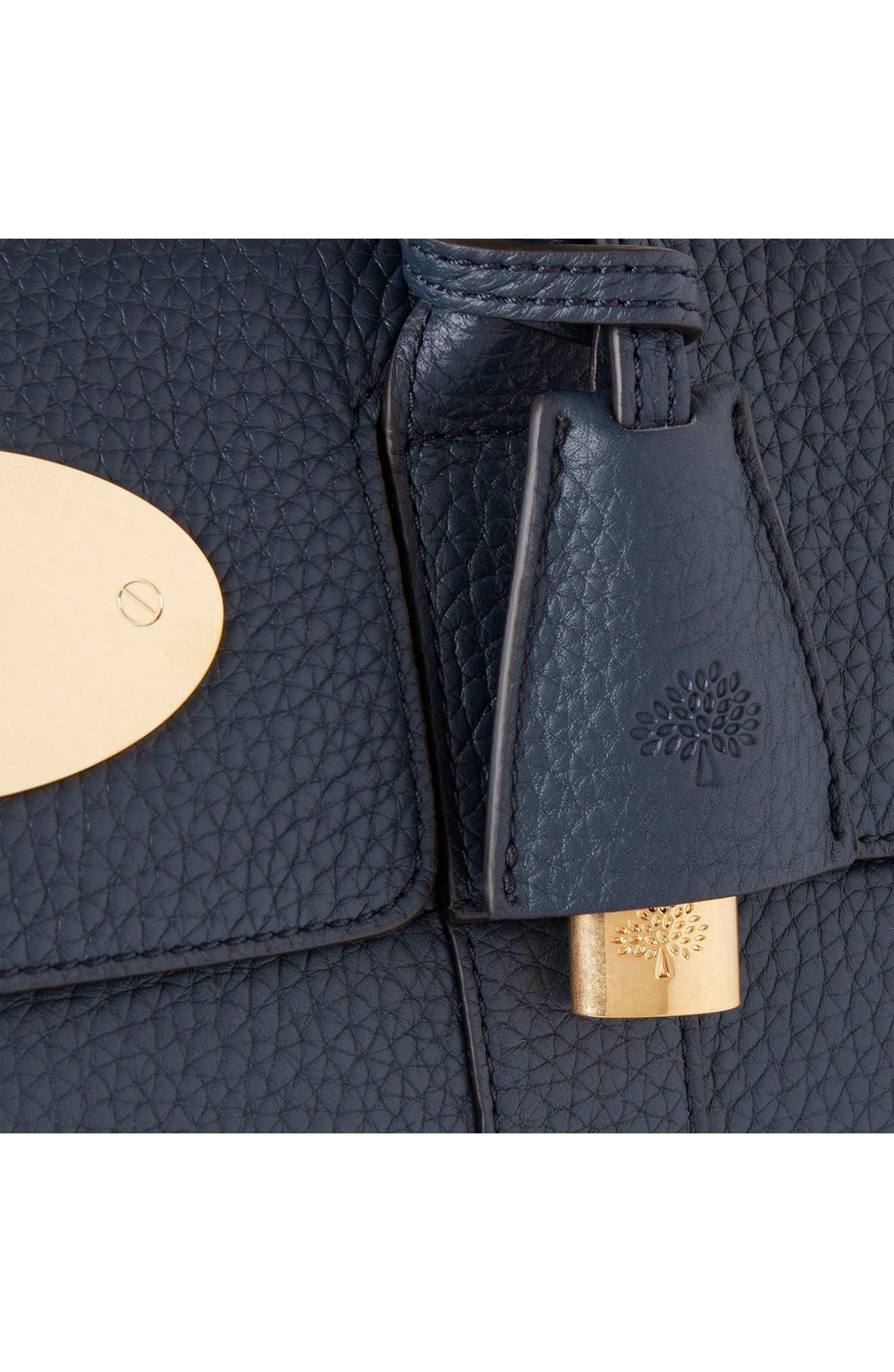Mulberry Bayswater Grained Leather Satchel in Night Sky at Nordstrom - 6