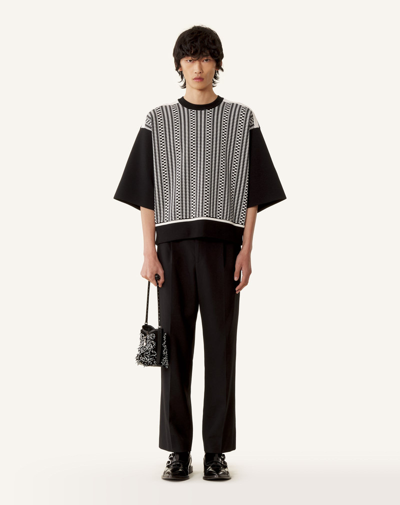 Lanvin LOOSE-FIT T-SHIRT IN SILK AND COTTON JACQUARD outlook