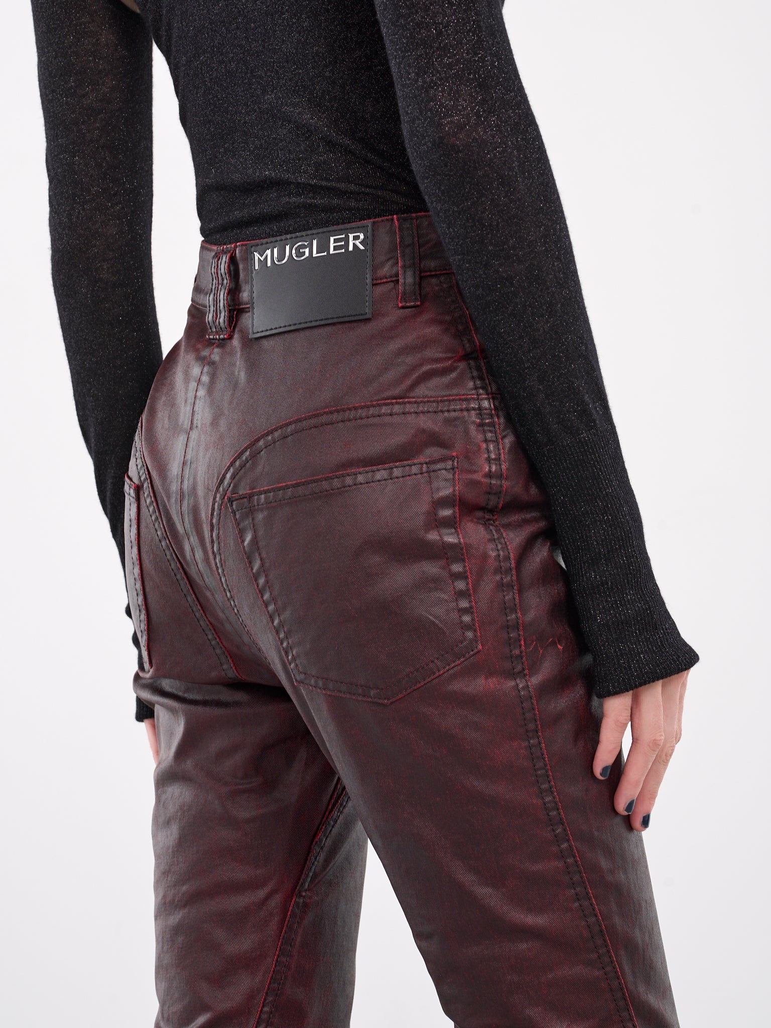 Vampire Waxed Denim Trousers - 4