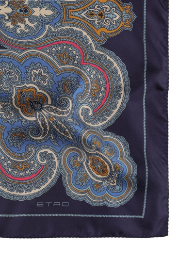 Etro Printed silk pocket square outlook