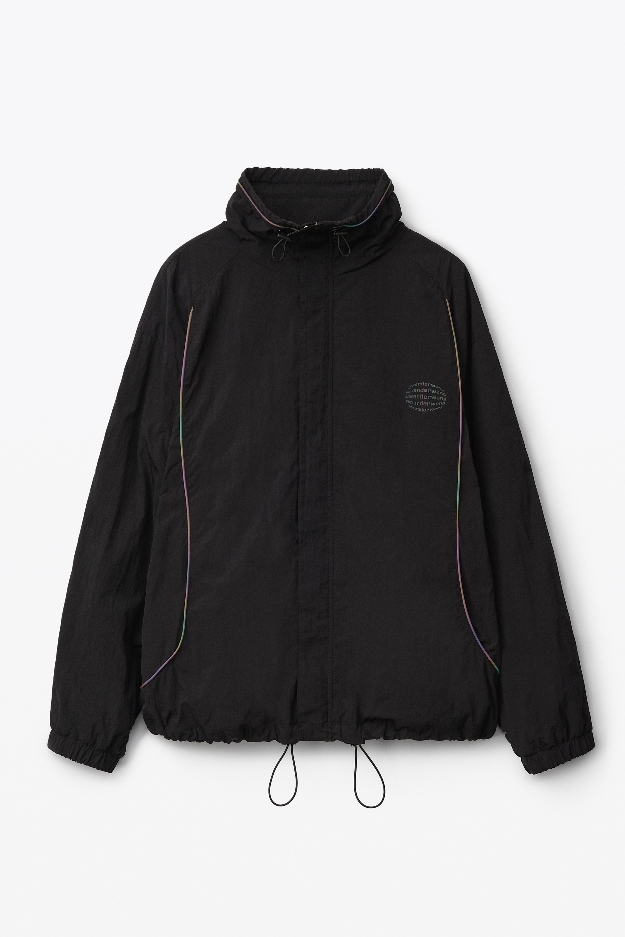 TRACK JACKET IN HEAVY WASHED NYLON - 1