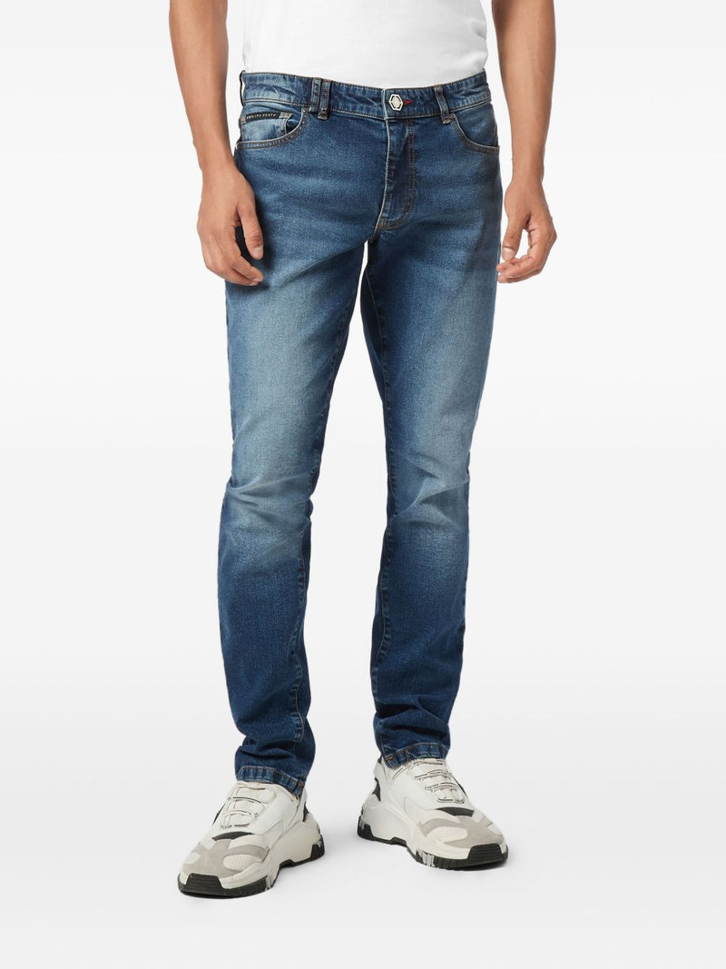 PHILIPP PLEIN embroidered-patch jeans outlook