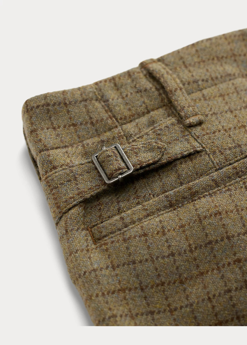Checked Wool Tweed Officer’s Pant 8