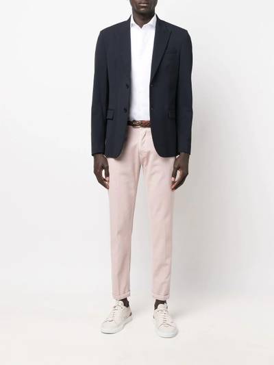 Canali long-sleeve linen shirt outlook