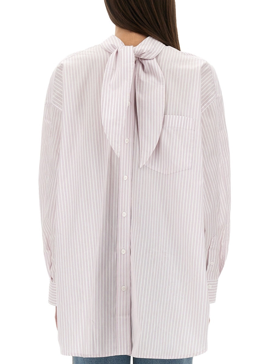 Victoria Beckham Women Blouse With Knotted Collar - 3