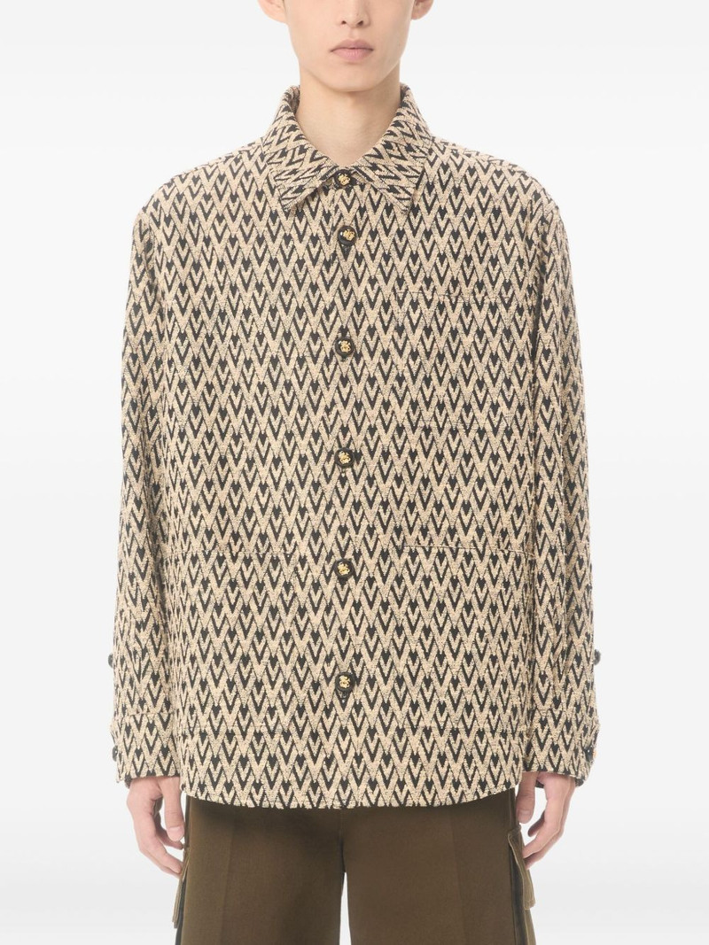 button-fastening shirt jacket - 1