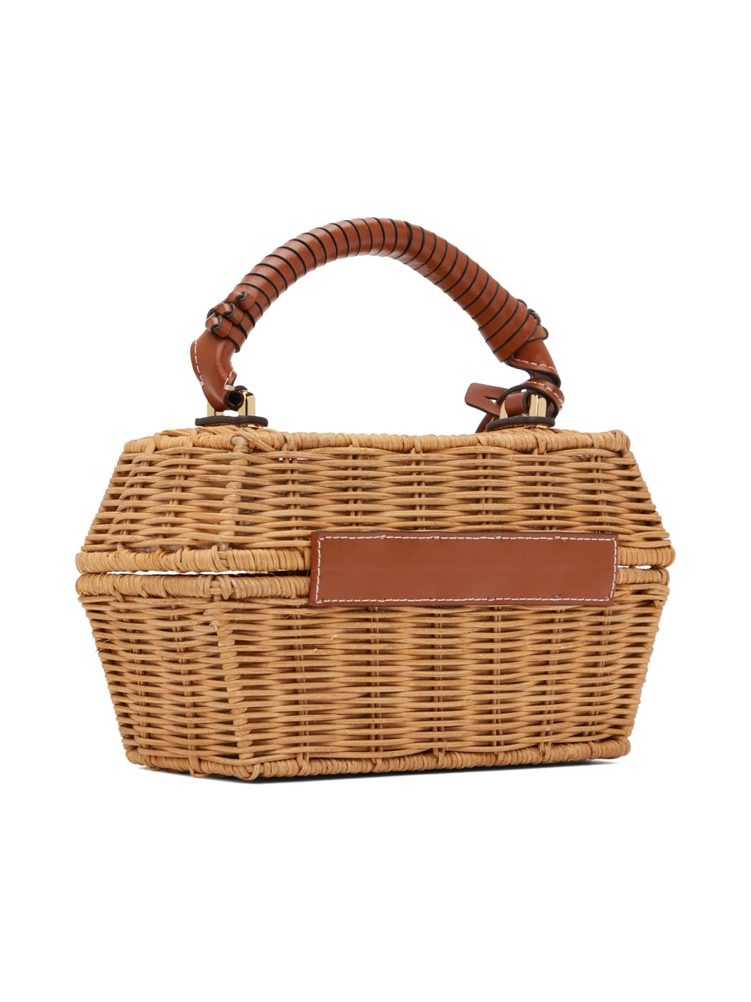 Beige Wicker Tackle Box Bag - 3