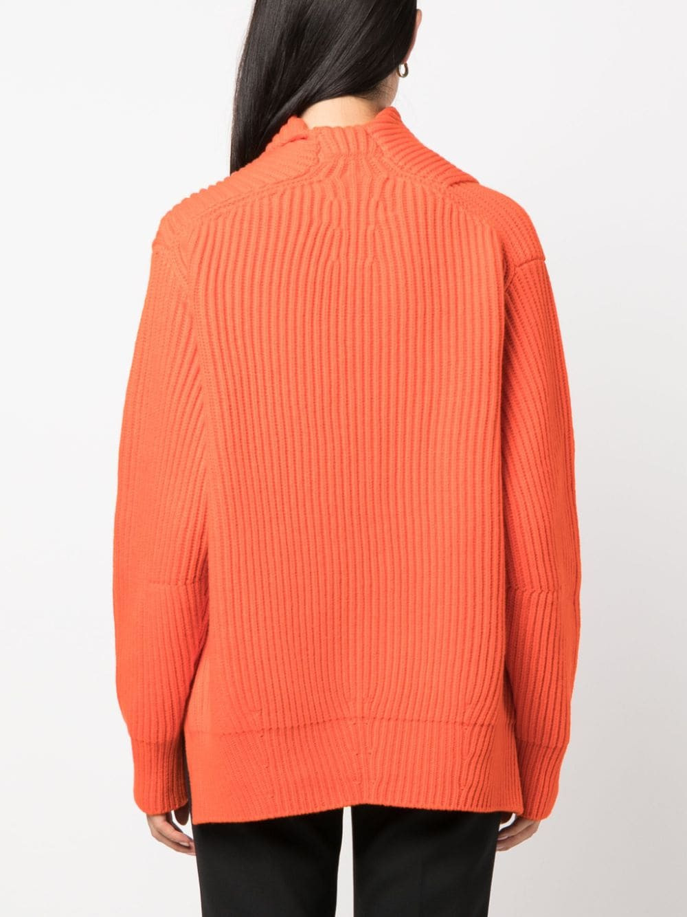 Jil Sander Women Long Sleeves Foulard Neck Cardigan - 4
