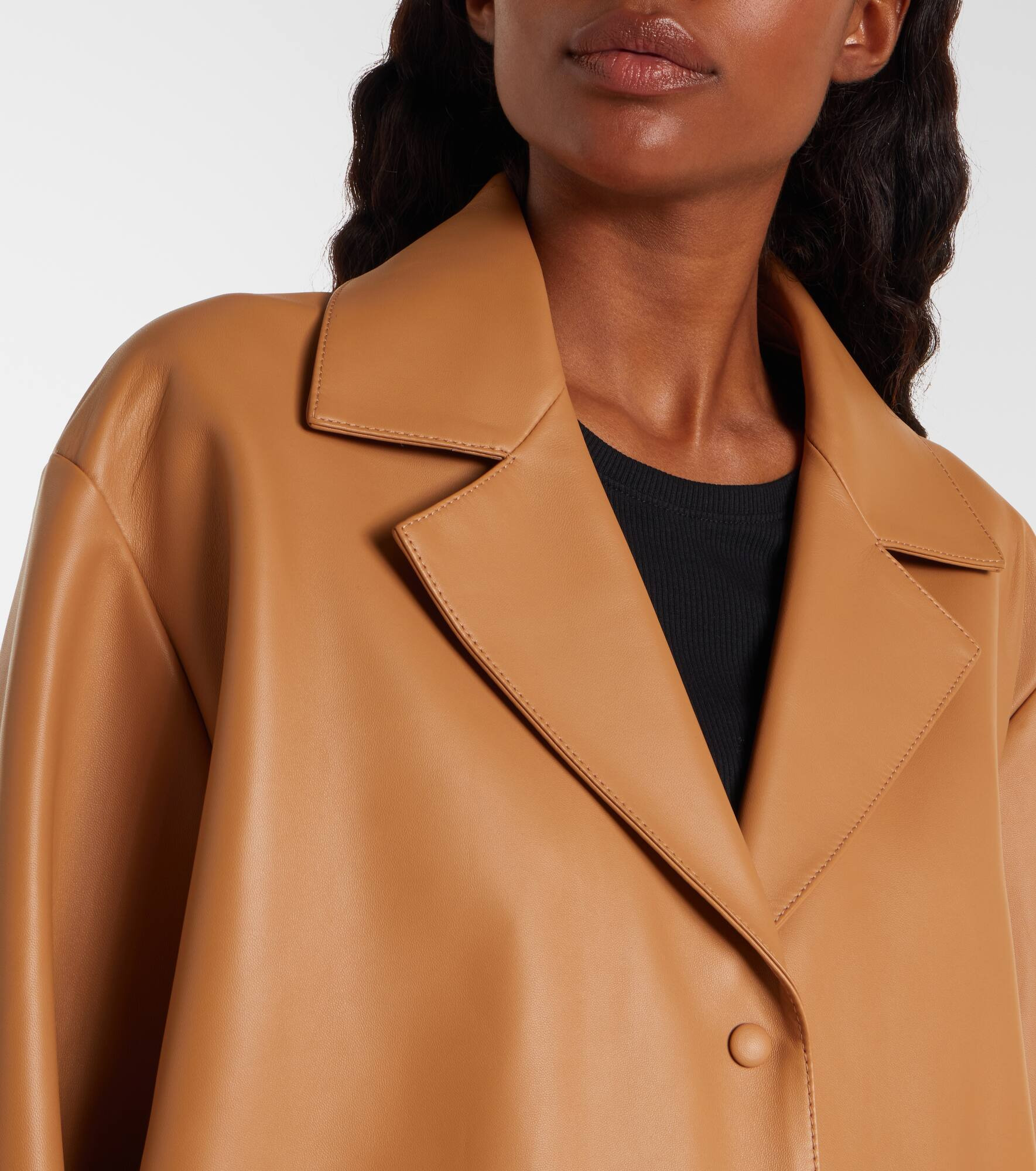 Pyjama leather and suede jacket - 4