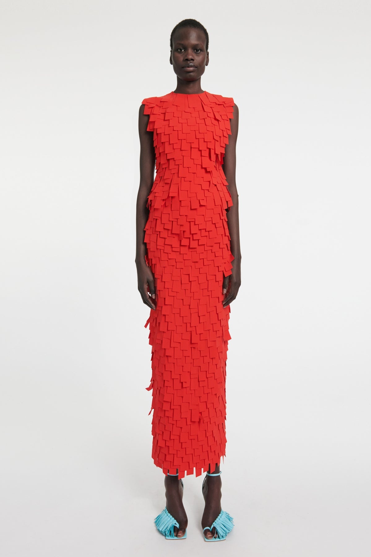 MULTI RECTANGLE SKIRT RED PRE-ORDER - 4
