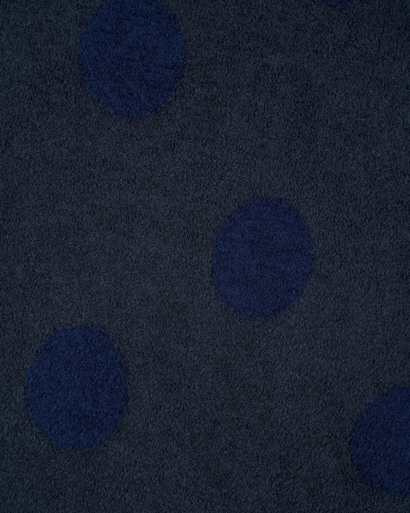 Teddy Fur Dot Knit Vest - Navy 3