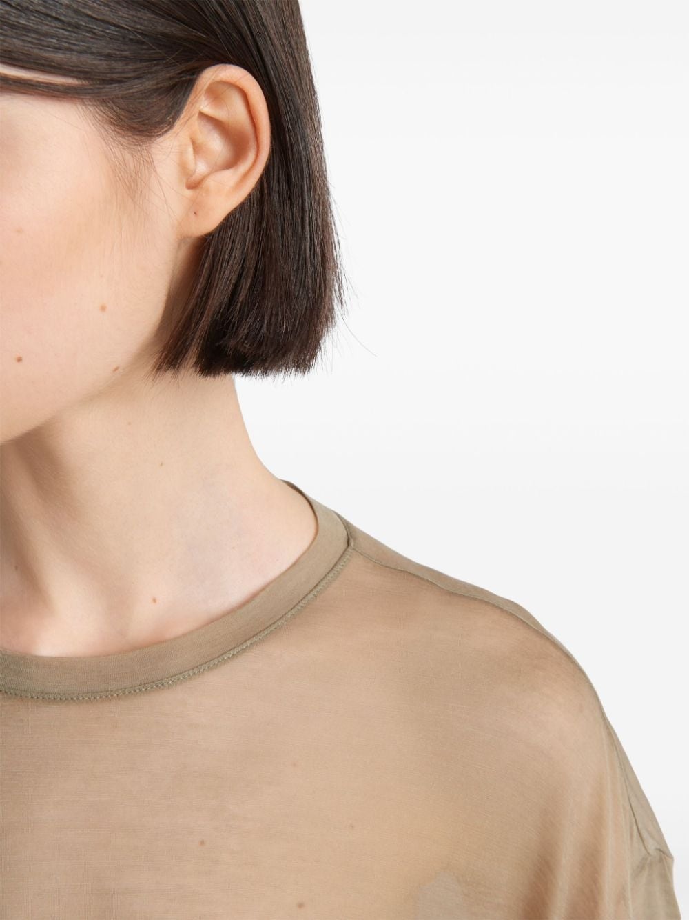 semi-sheer T-shirt - 5