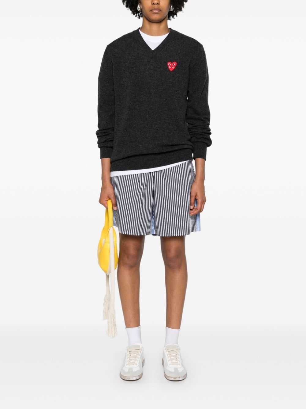 heart-patch wool jumper - 3