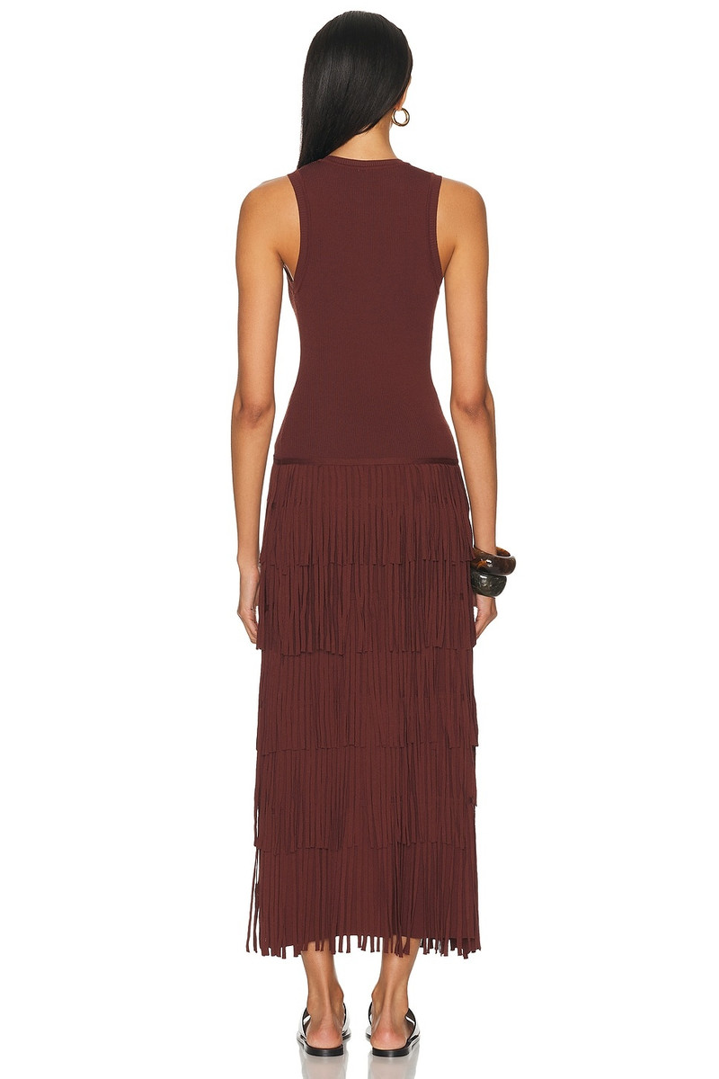 SIMONMILLER Za Za Sleevless Knit Fringe Dress outlook