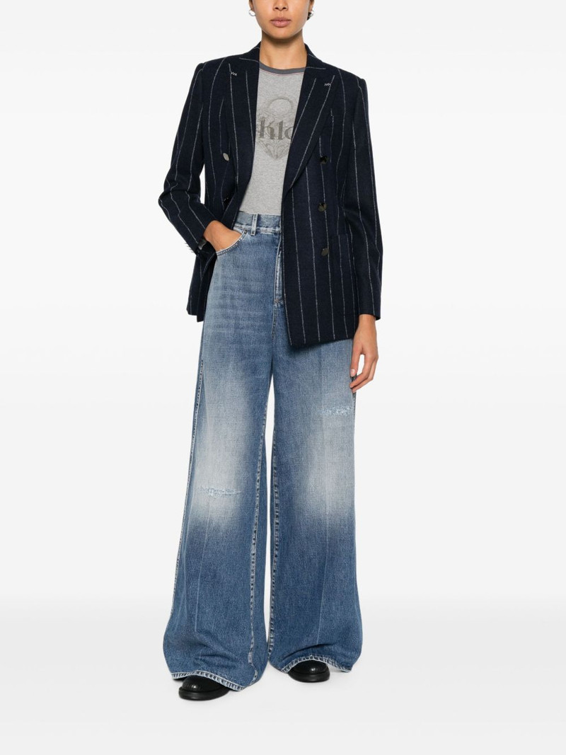 Max Mara pinstripe double-breasted jacket outlook