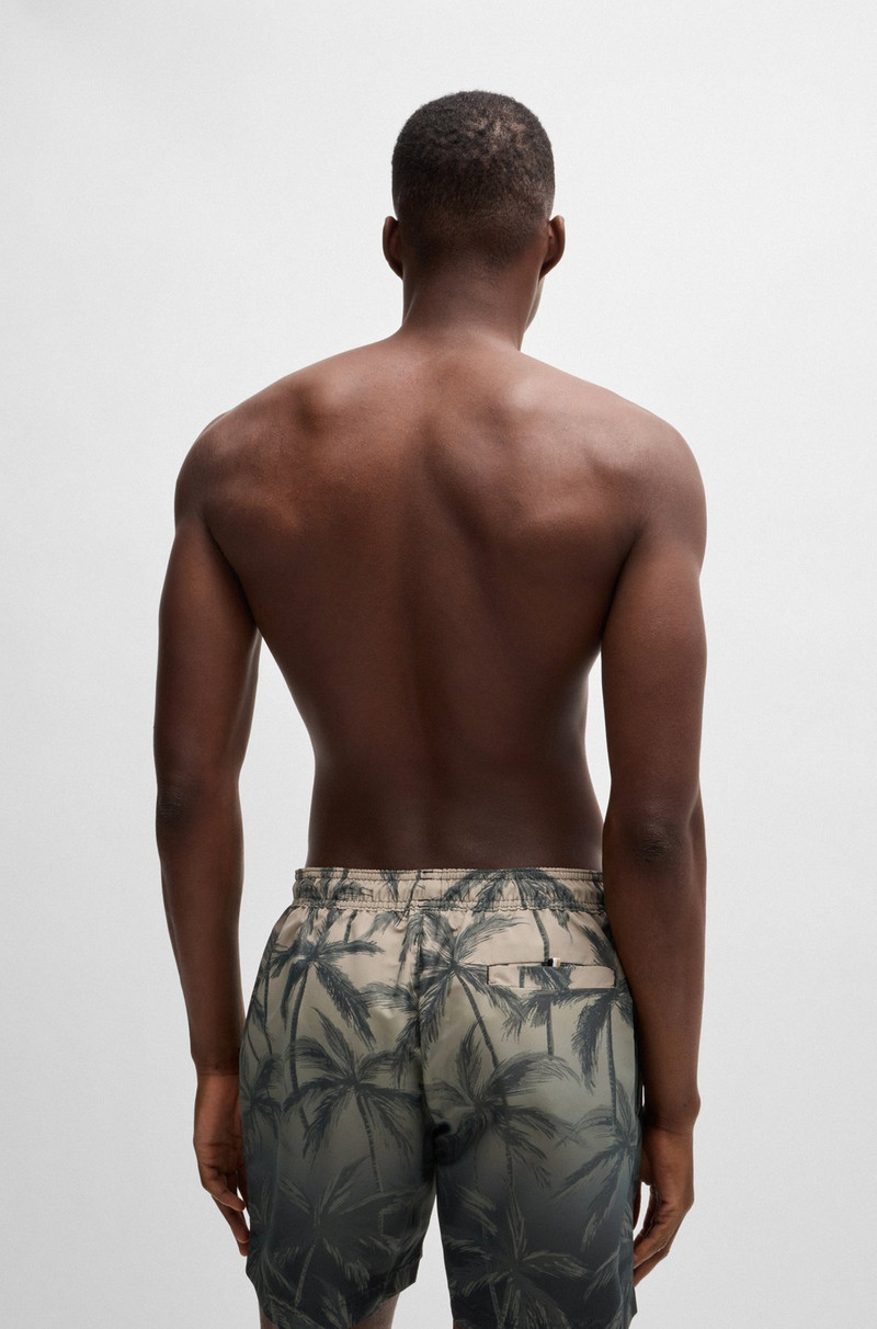 BOSS QUICK-DRY SWIM SHORTS WITH SEASONAL PRINT outlook