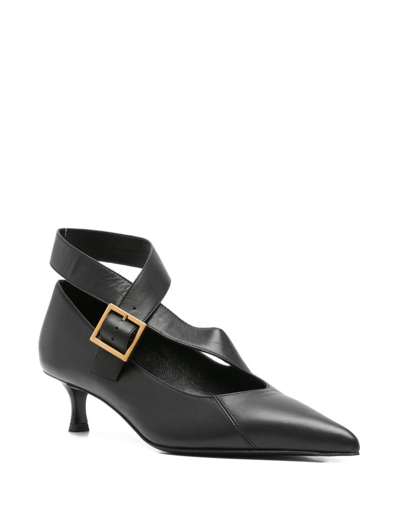 KHAITE 45mm Sloan buckle-strap pumps outlook