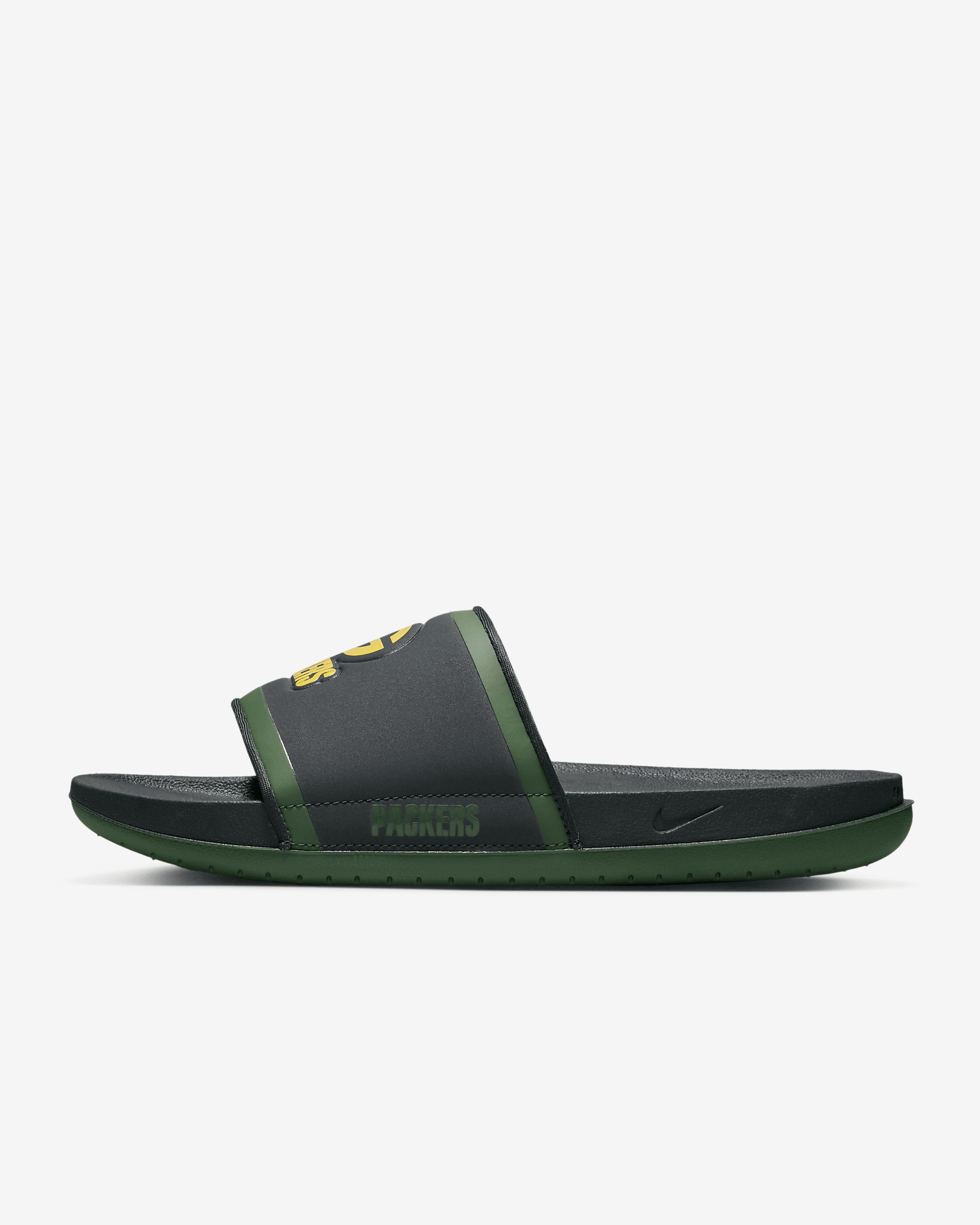 Nike Off Court Green Bay Packers Slides Mens Sz 9 Black Sandals‎ NFL DD0539-001 Nike Offcourt Men main image 3