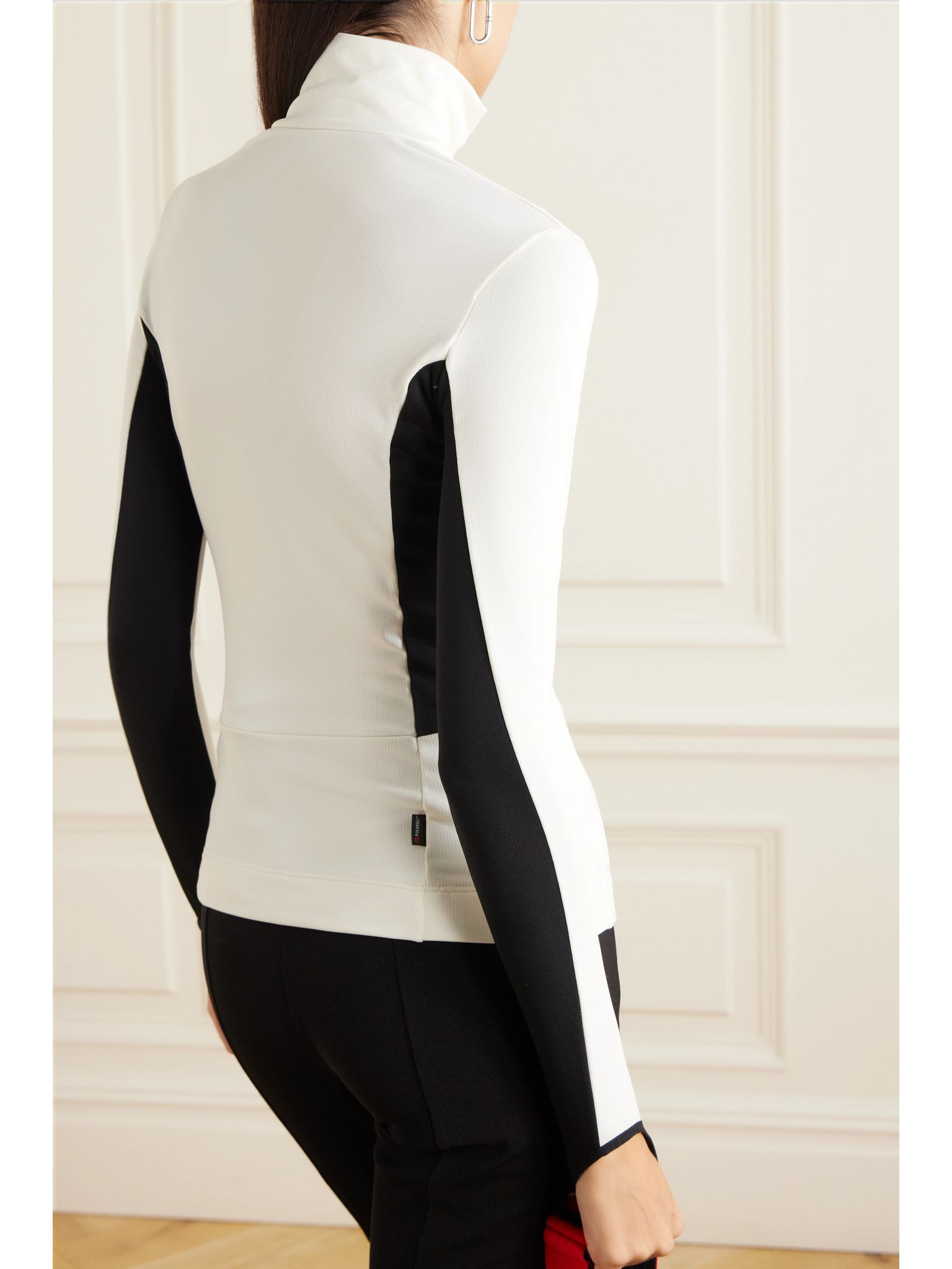 Color-block stretch-jersey base layer White - 4