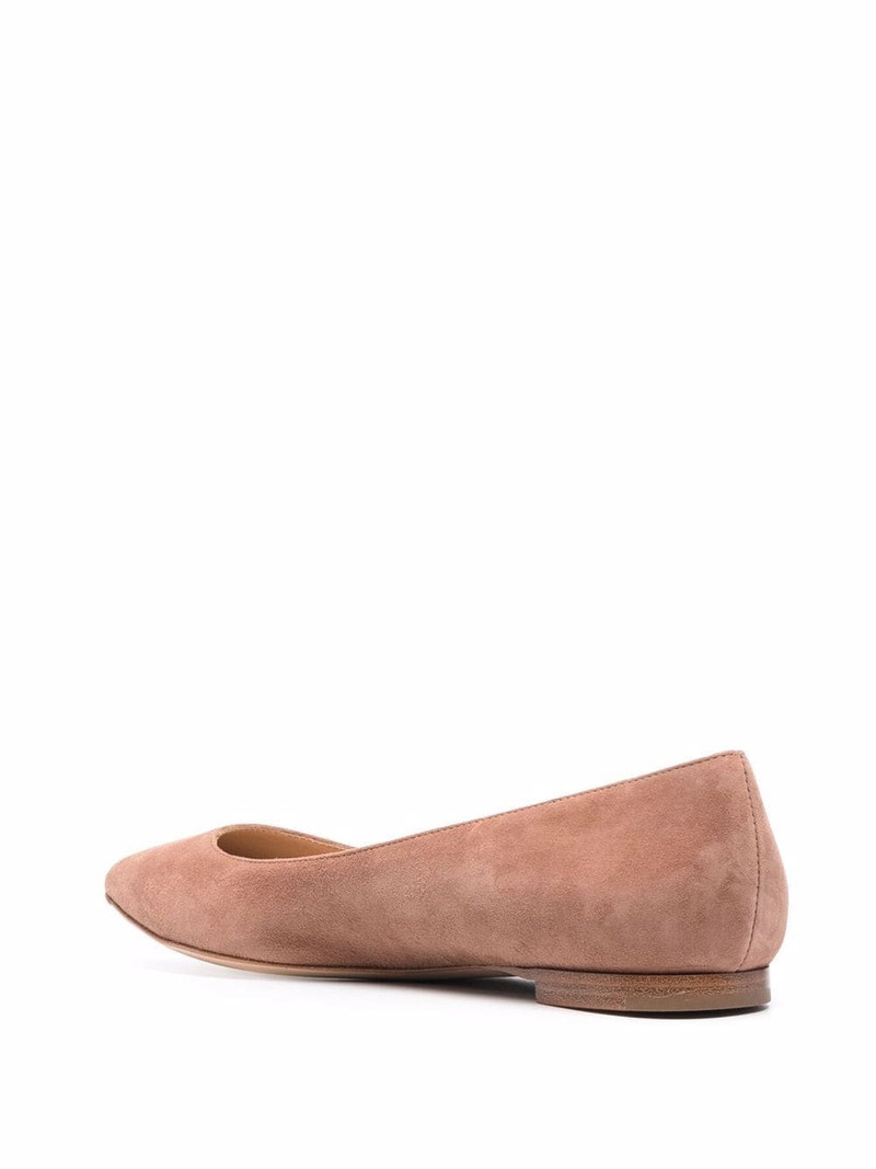 pointed suede ballerina shoes 3