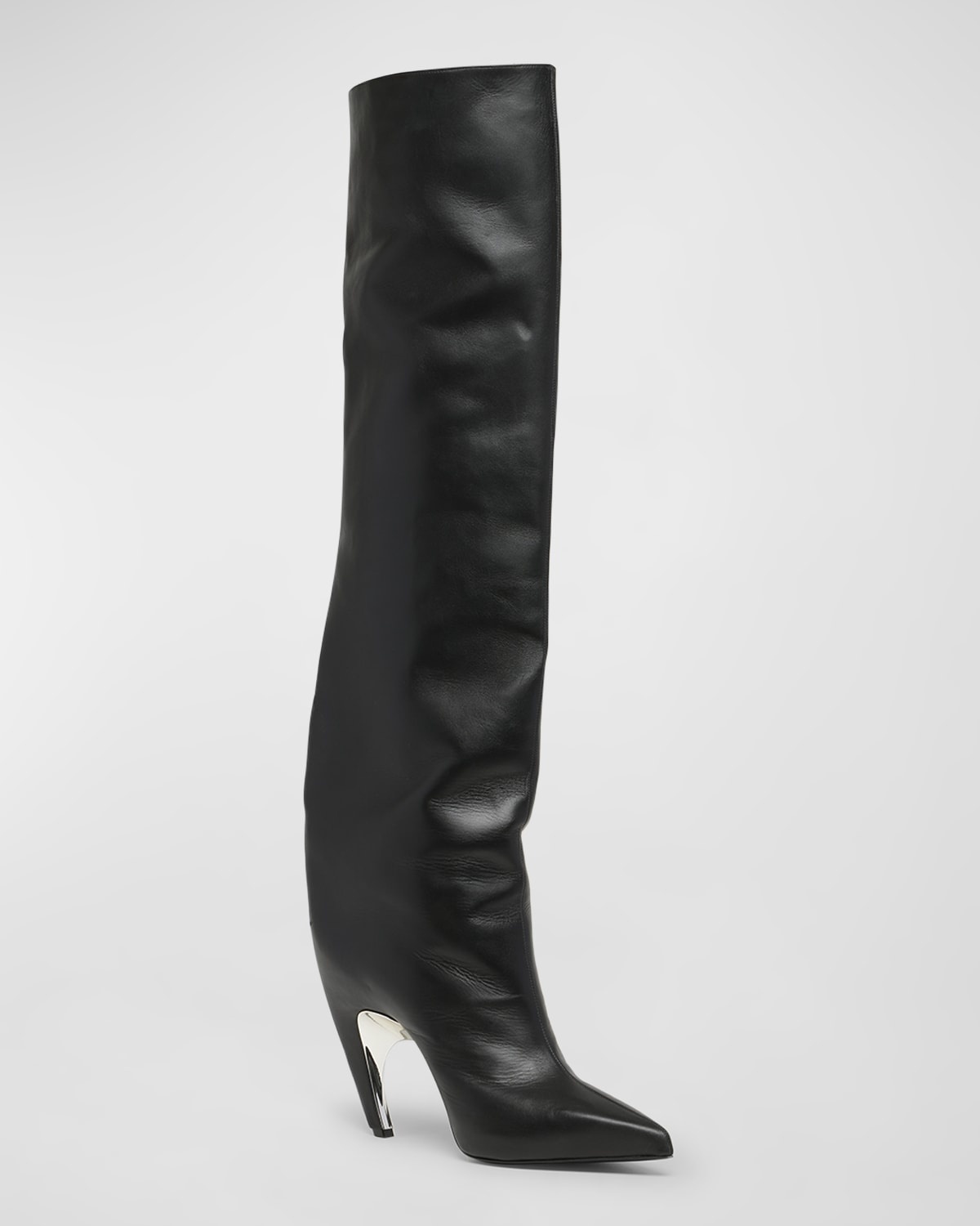 Armadillo Leather Over-The-Knee Boots - 3