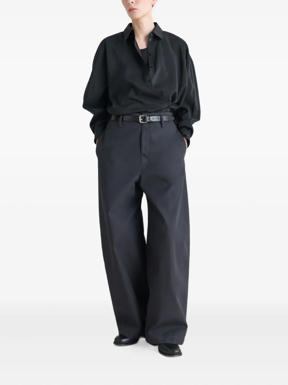 LEMAIRE - Women Straight Collar Twisted Shirt - 2