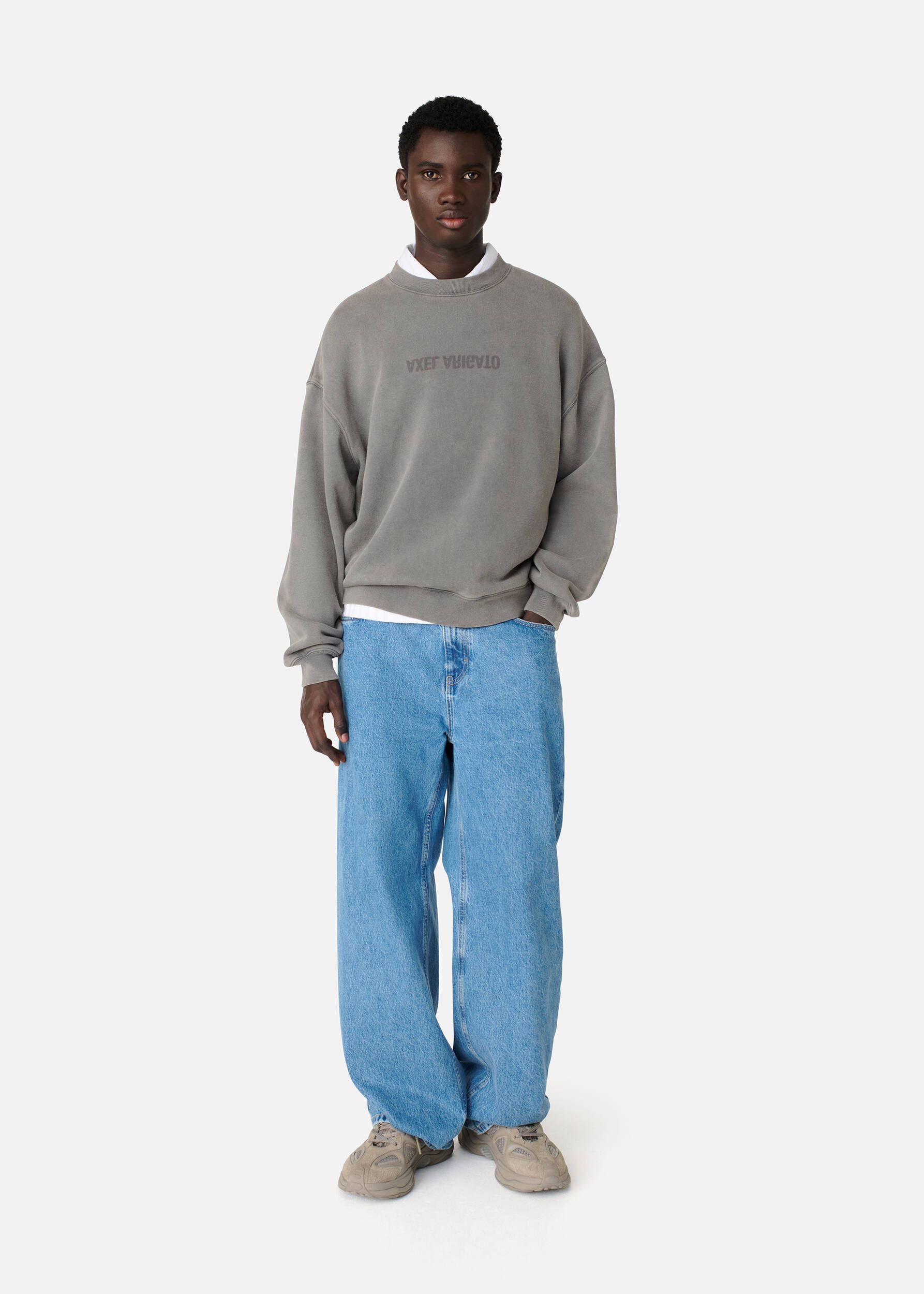 Distort Washed Sweatshirt - 4