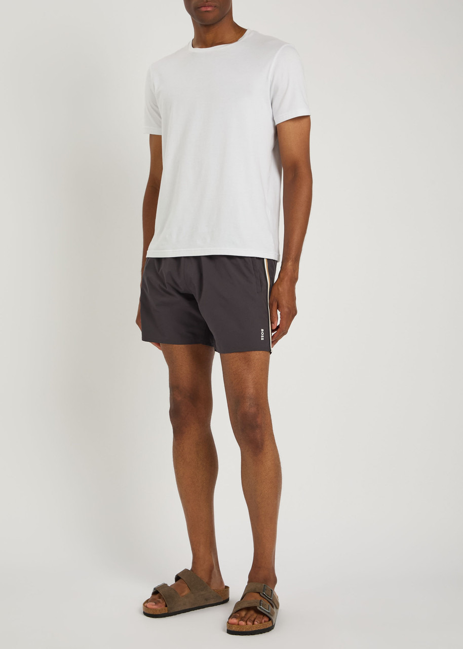 Boss Logo Stretch-shell Swim Shorts - 4