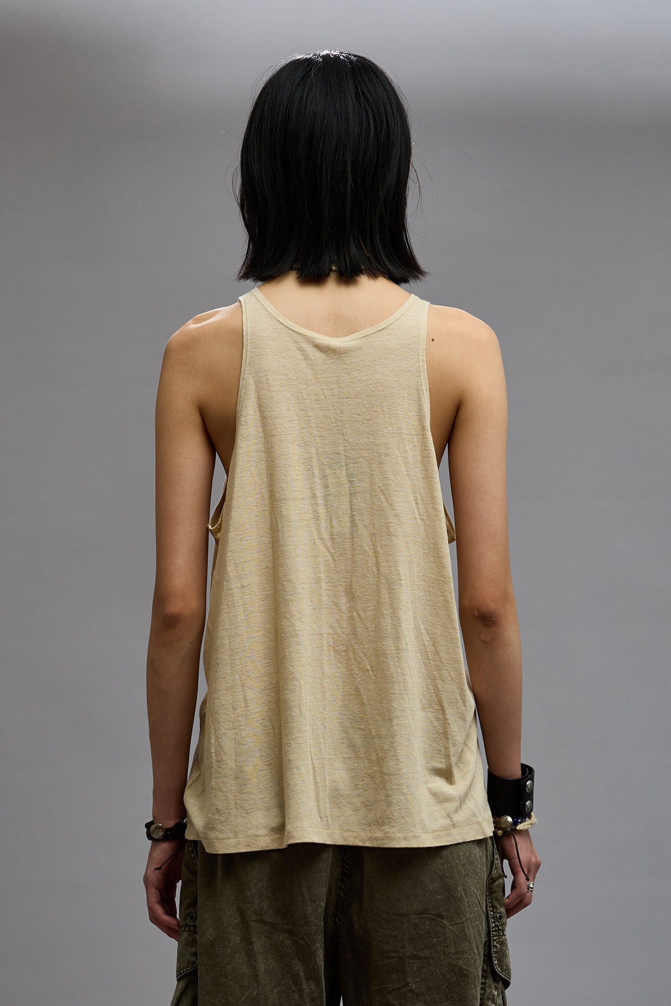 NEW YORK RELAXED TANK - KHAKI - 4