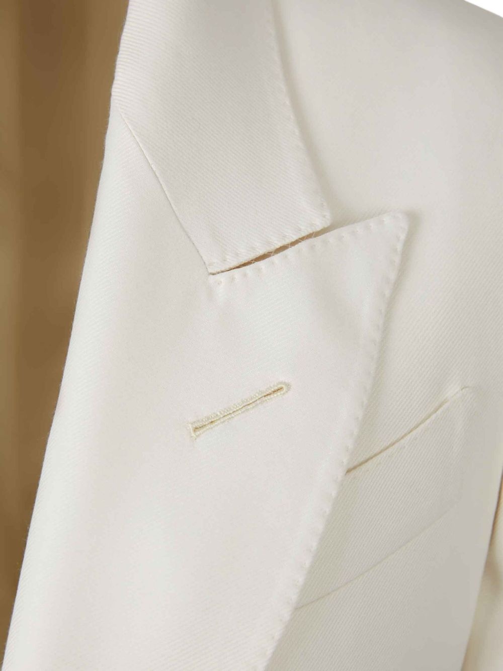 single-breasted twill blazer - 3
