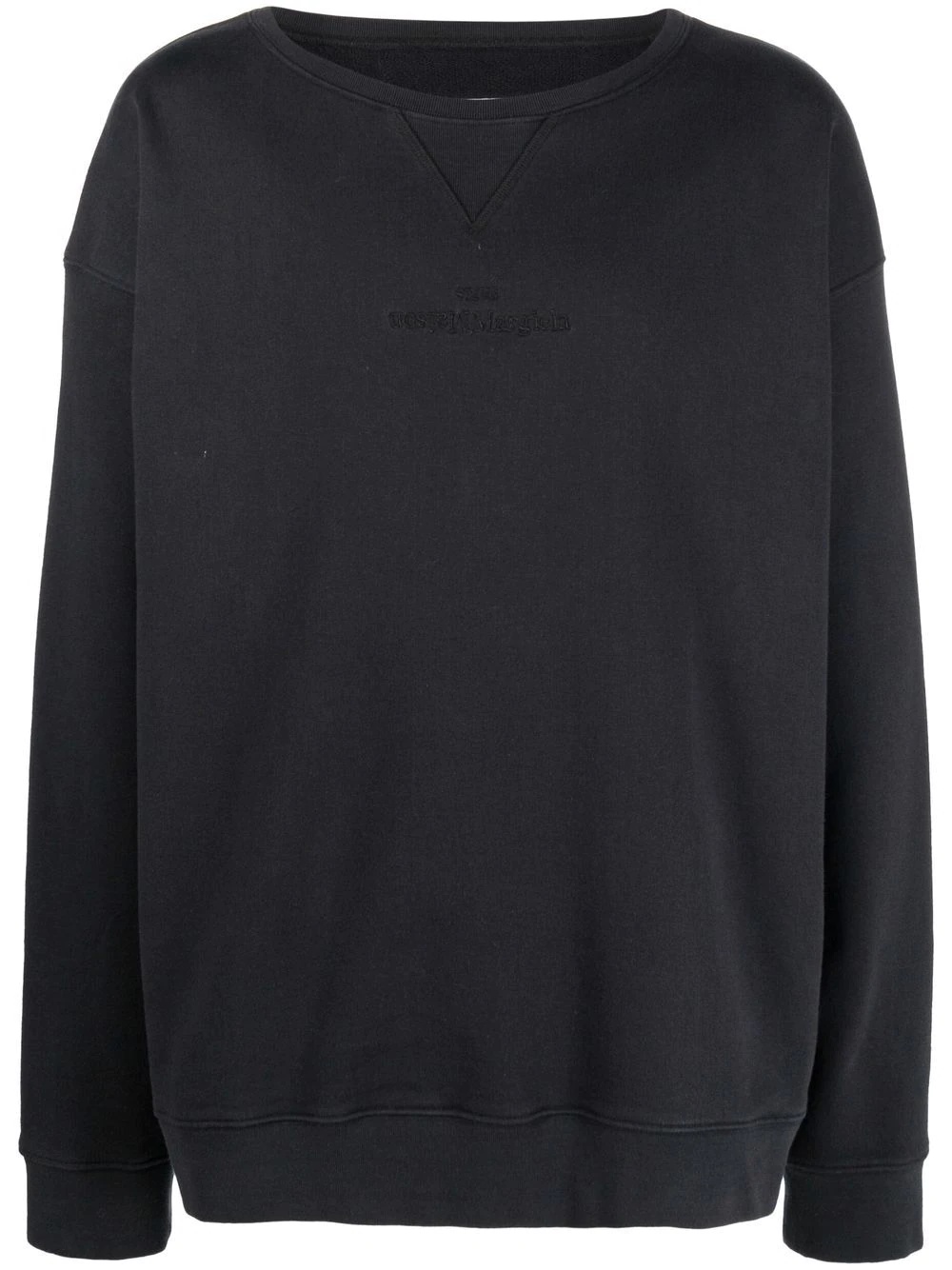 crew-neck oversized sweatshirt - 1