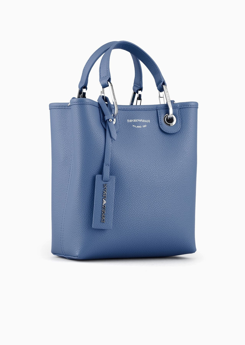 EMPORIO ARMANI Deer-print MyEA vertical shopper bag outlook