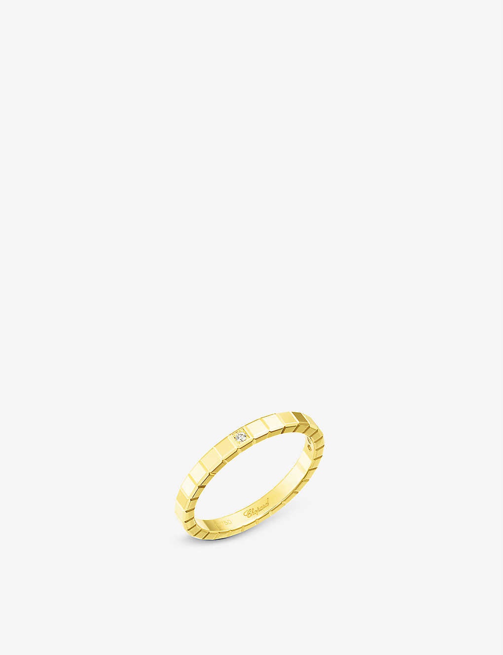 Ice Cube 18ct yellow-gold and diamond ring - 1