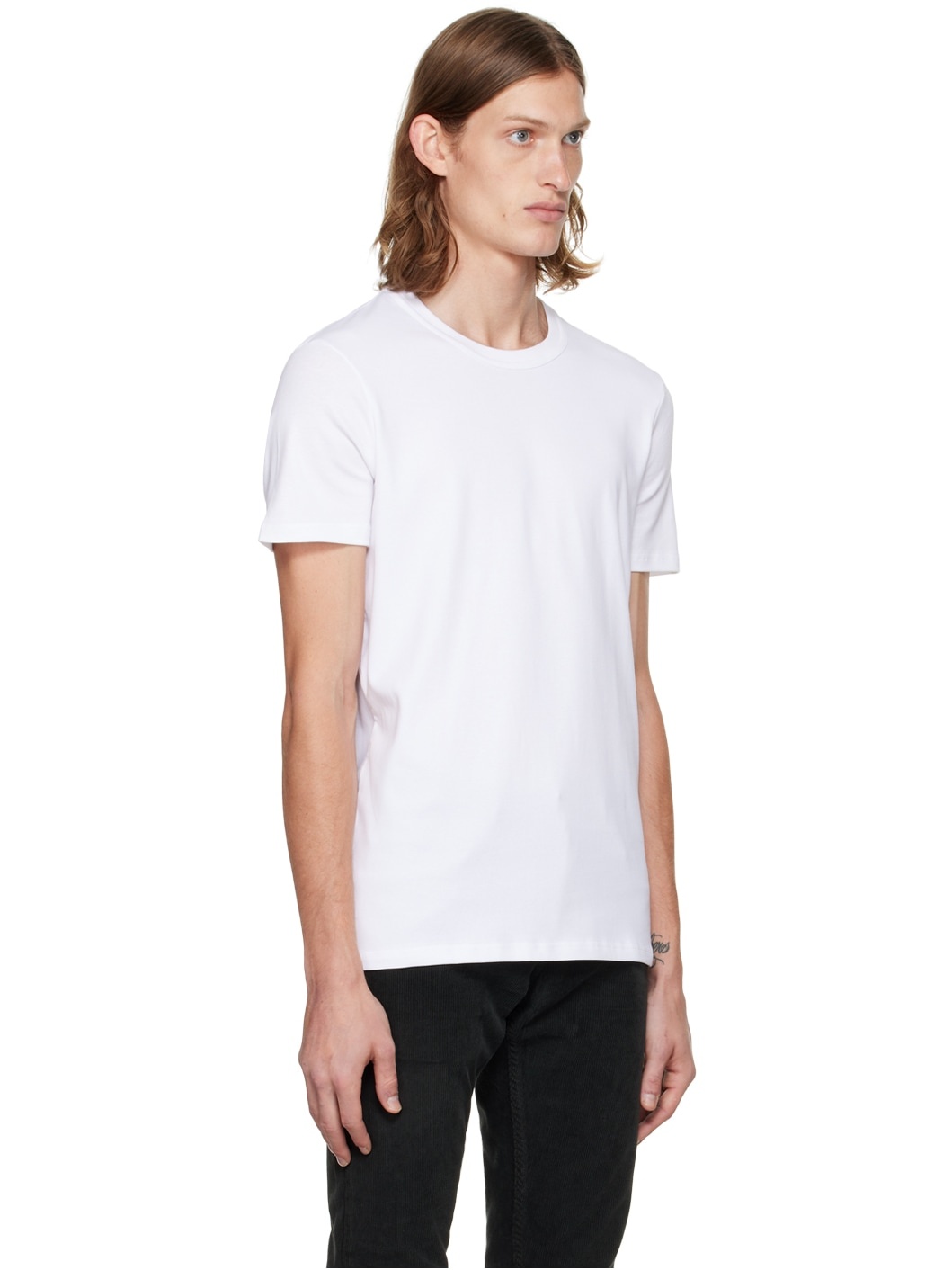 White Crewneck T-Shirt - 3