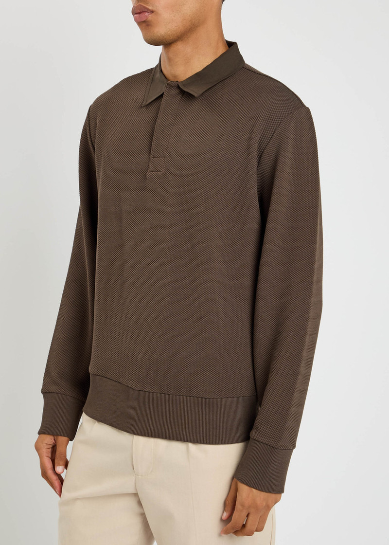 Oliver Spencer Oliver Spencer Amery Waffle-knit Polo Shirt outlook
