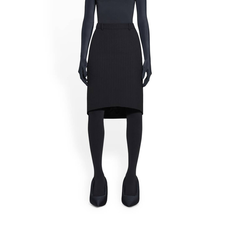 Women's Hourglass Pencil Skirt in Black 5