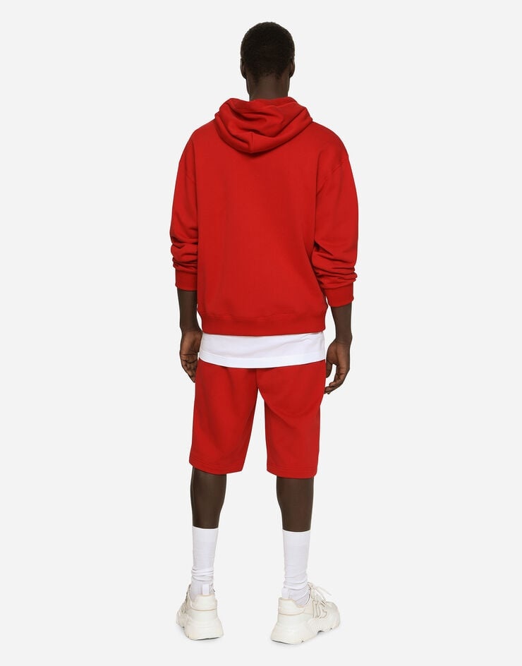 Jersey jogging shorts with logo tag - 3