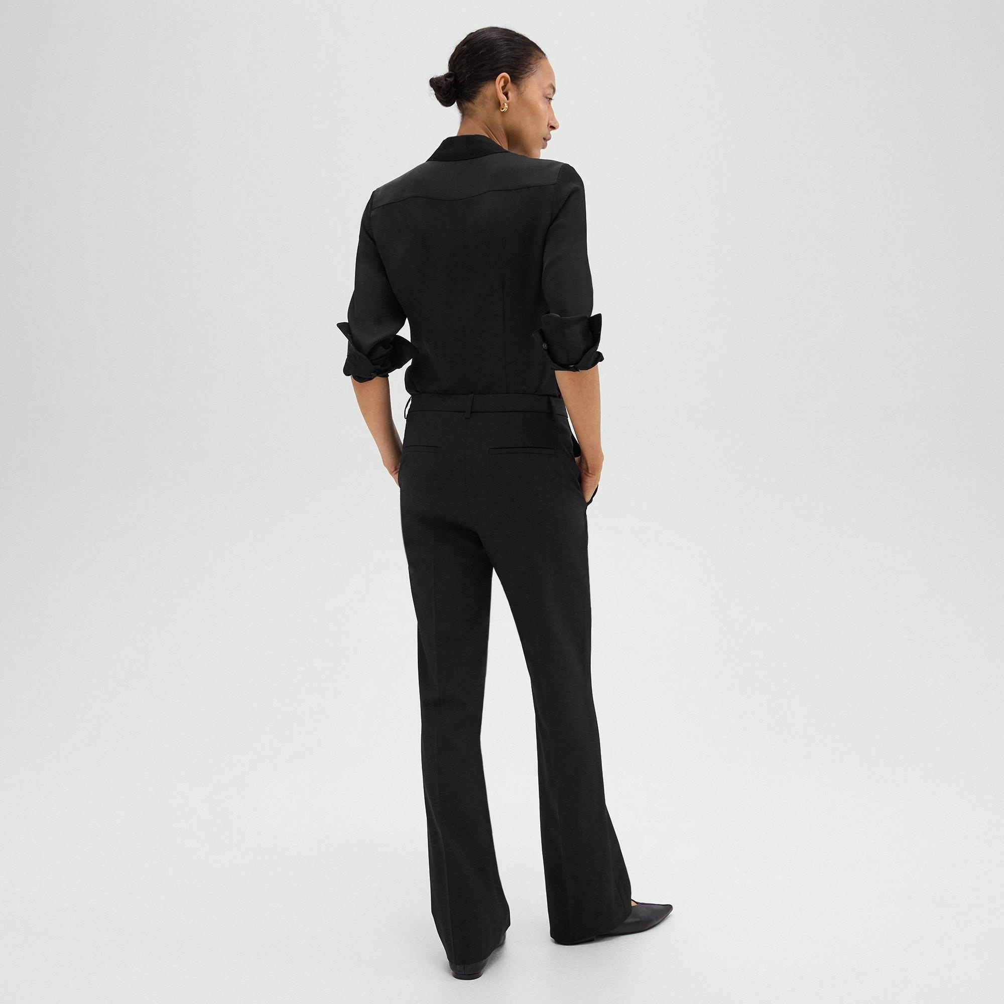 Flared Pant in Good Wool - 4