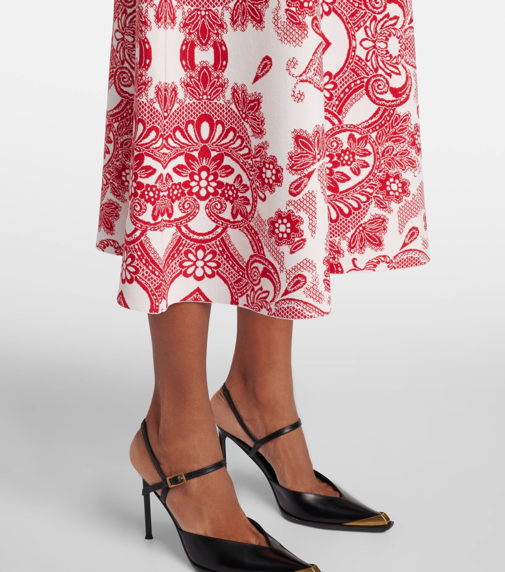 Jacquard midi dress - 5