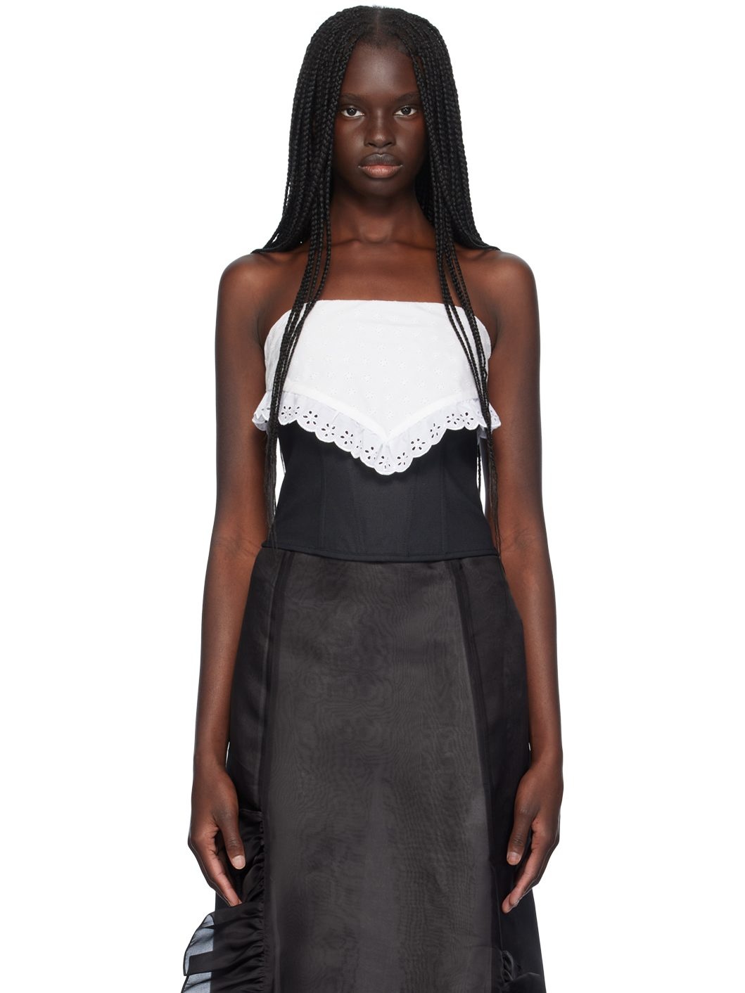 Black Pinto Corset Top - 1