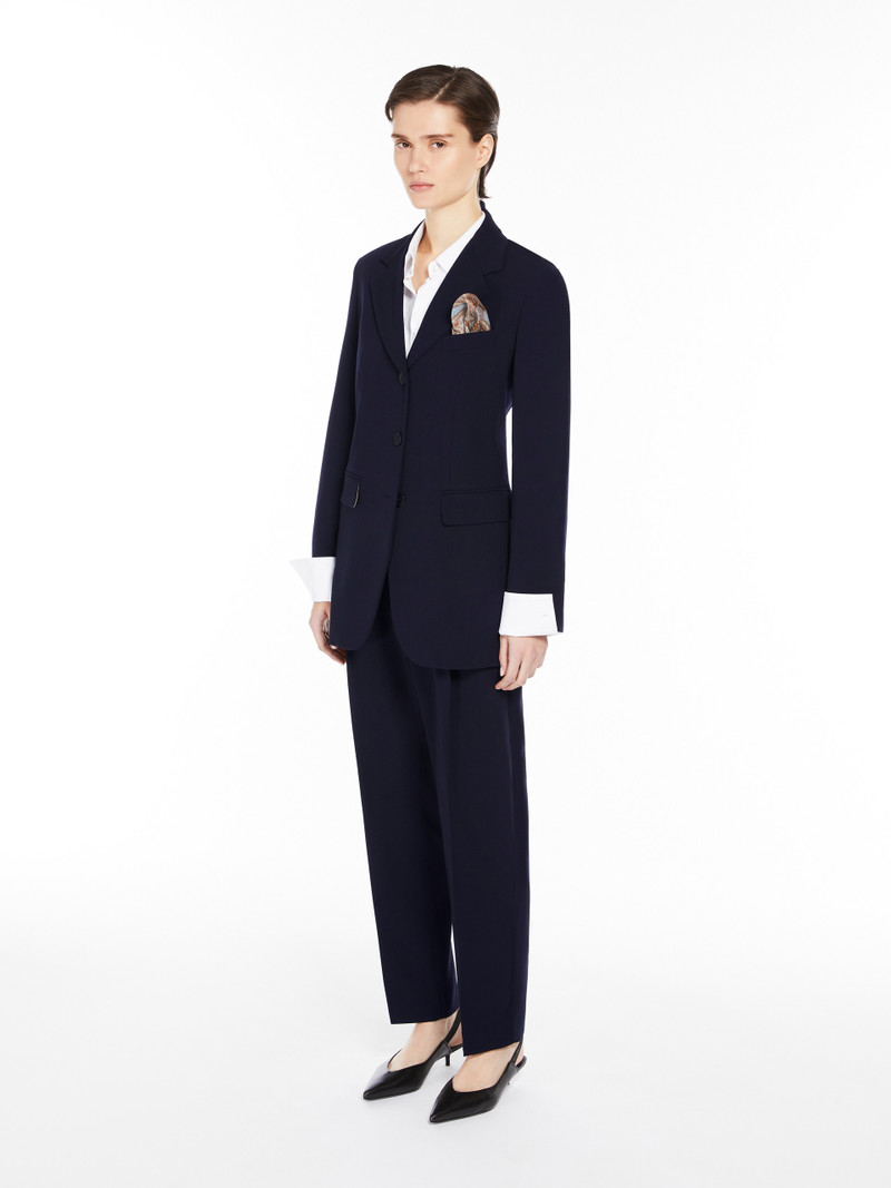 Max Mara PEPLI Single-breasted wool cady blazer outlook