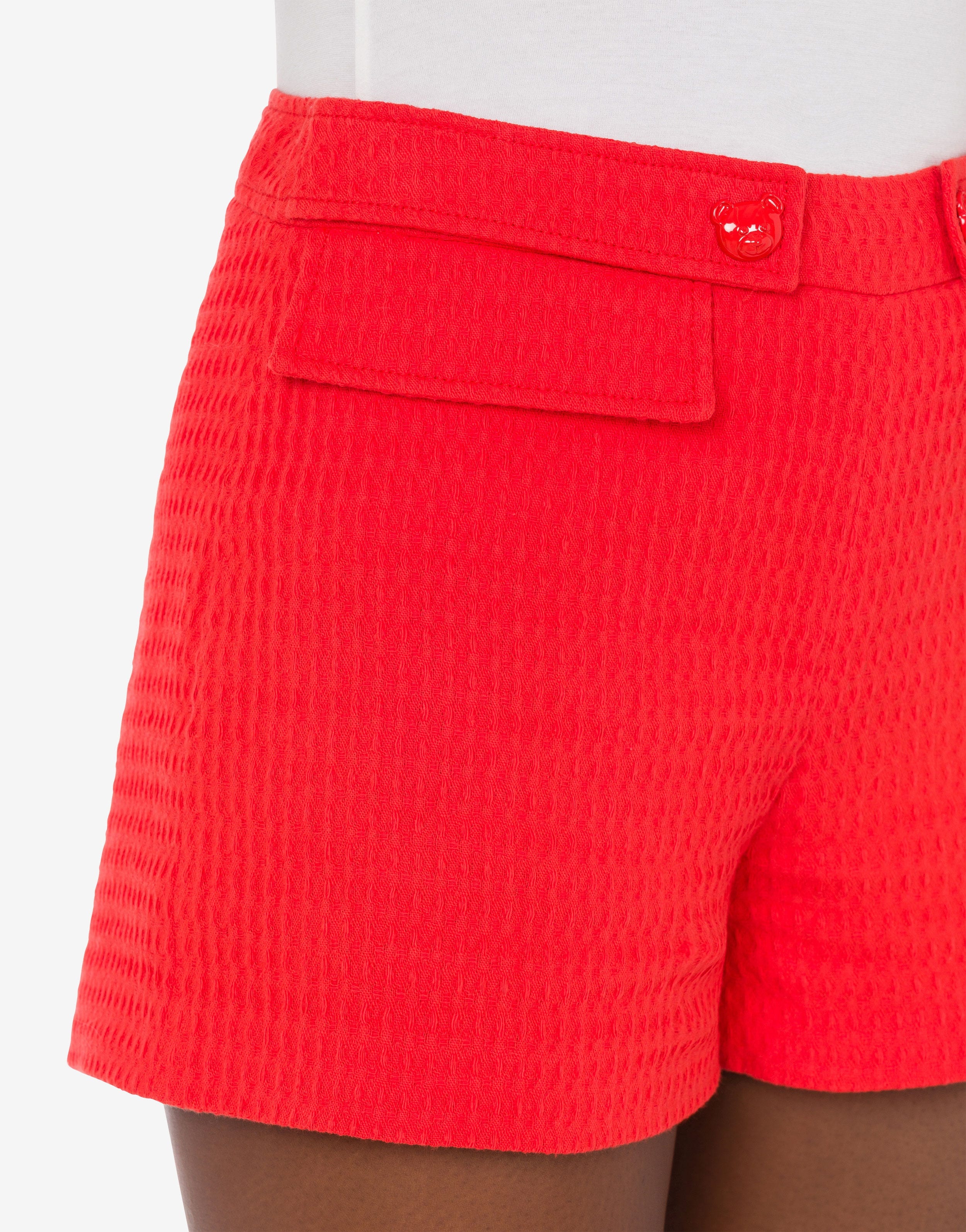 TEDDY BUTTONS COTTON SHORTS - 4