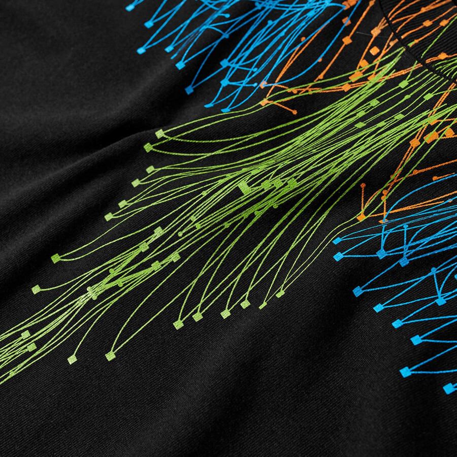 Marcelo Burlon Long Sleeve Bezier Wings Basic T-Shirt - 4