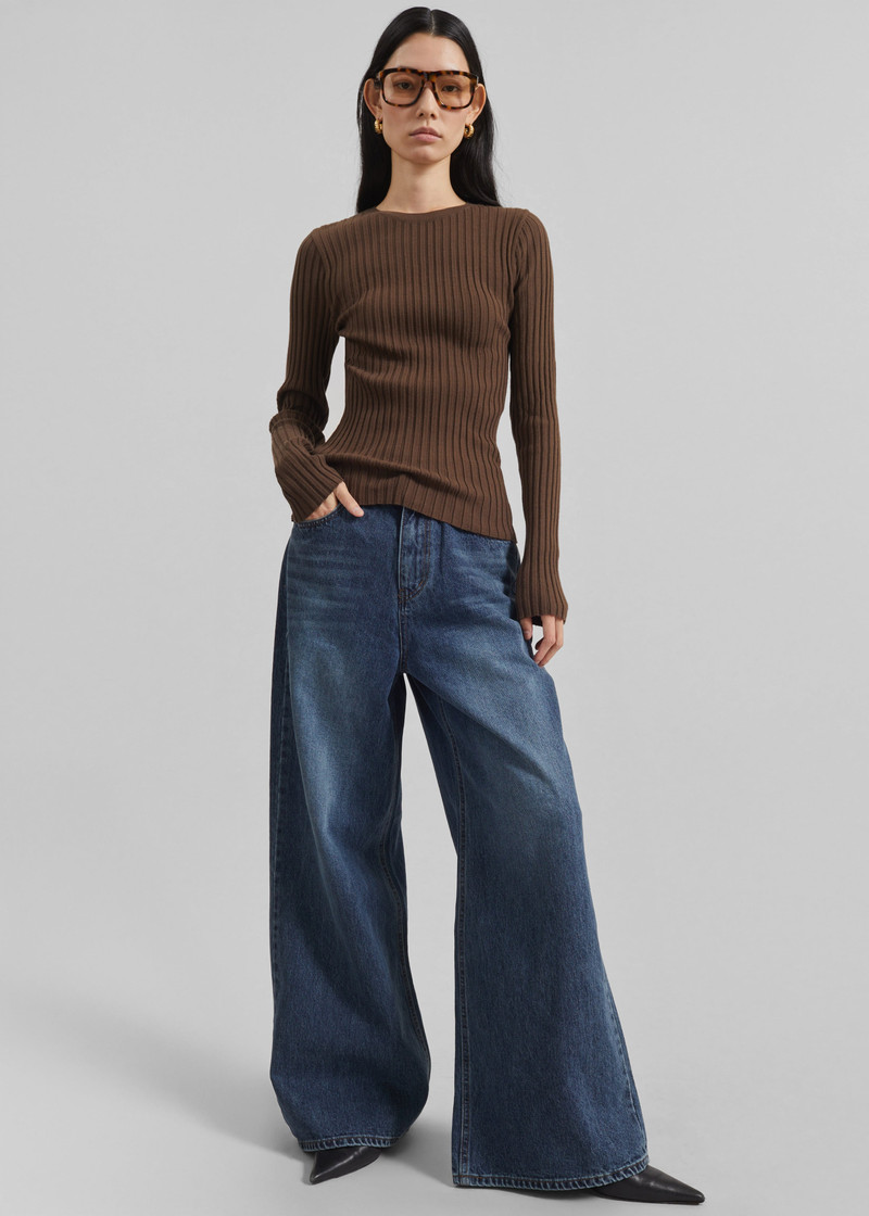 Larvik Wide Jeans - Medium Wash - 1
