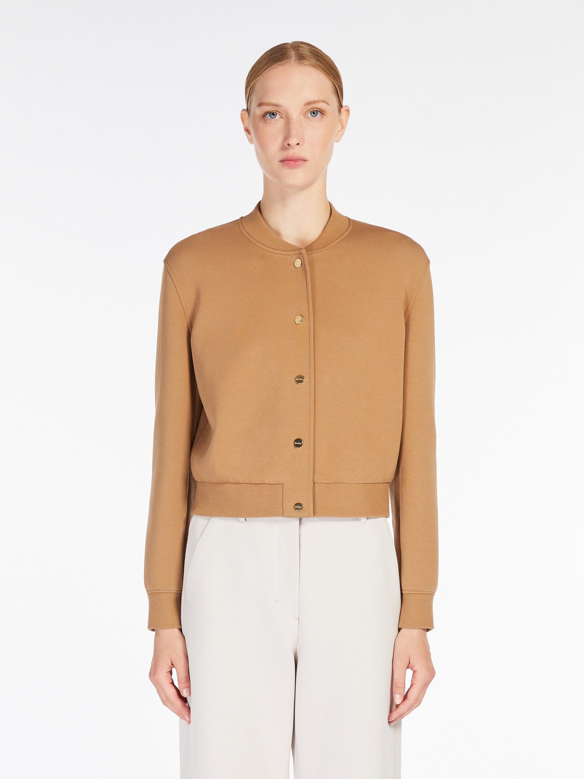 BARBARA Scuba jersey bomber jacket - 3